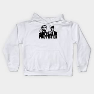 Pulp Fiction Stencil Style Kids Hoodie